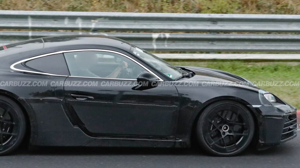 New Porsche Cayman Spied Showing More Design Cues At The Nurburgring