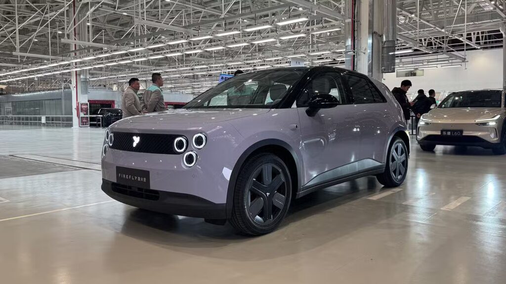 A Firefly EV displayed at Nio