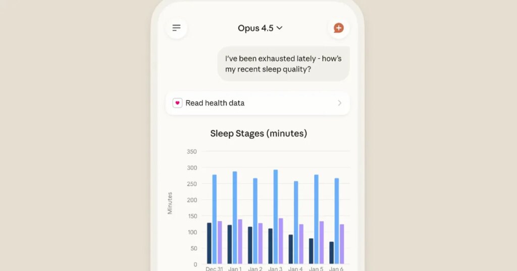 You can now connect Claude with Apple Health to get insights from your fitness data You can now connect Claude with Apple Health to get insights from your fitness data