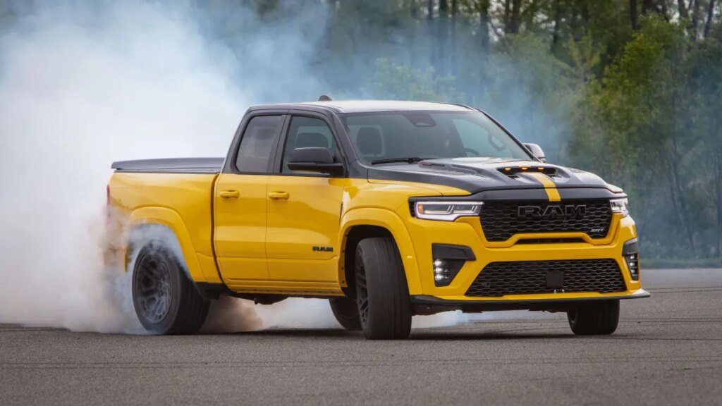 2027 Ram SRT Rumble Bee Revealed as a Shorty Street Truck With 777-HP V8 2027 Ram SRT Rumble Bee Revealed as a Shorty Street Truck With 777-HP V8