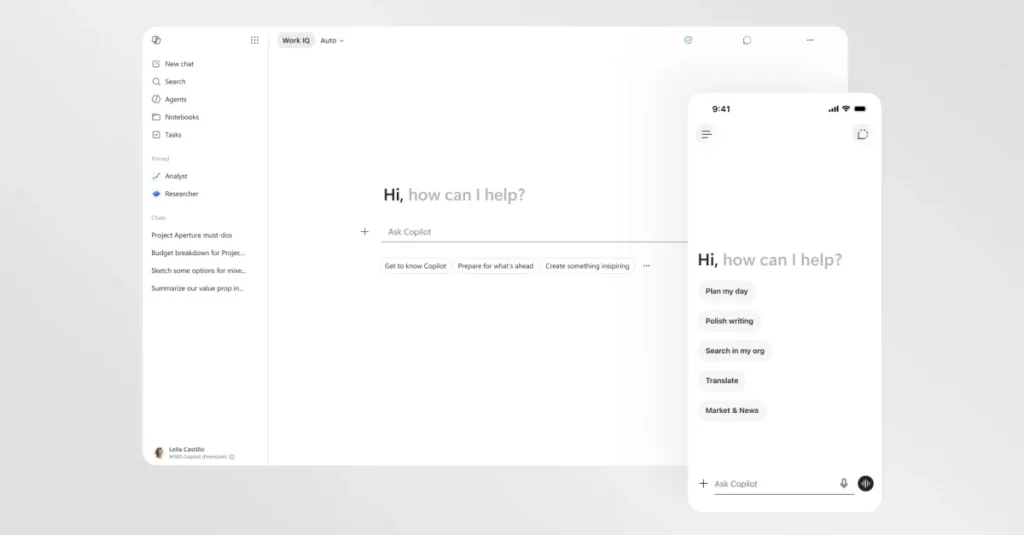 Microsoft 365 Copilot gets a speed boost and cleaner design