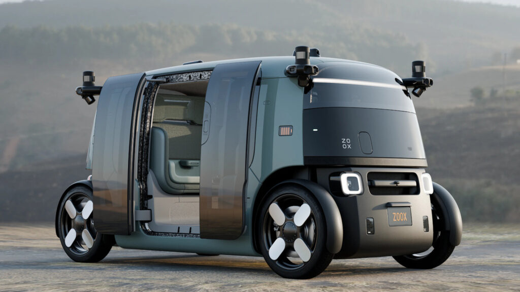 Amazon Zoox’s Latest Robotaxi Looks (Marginally) Less Like A Toy Car Amazon Zoox's Latest Robotaxi Looks (Marginally) Less Like A Toy Car