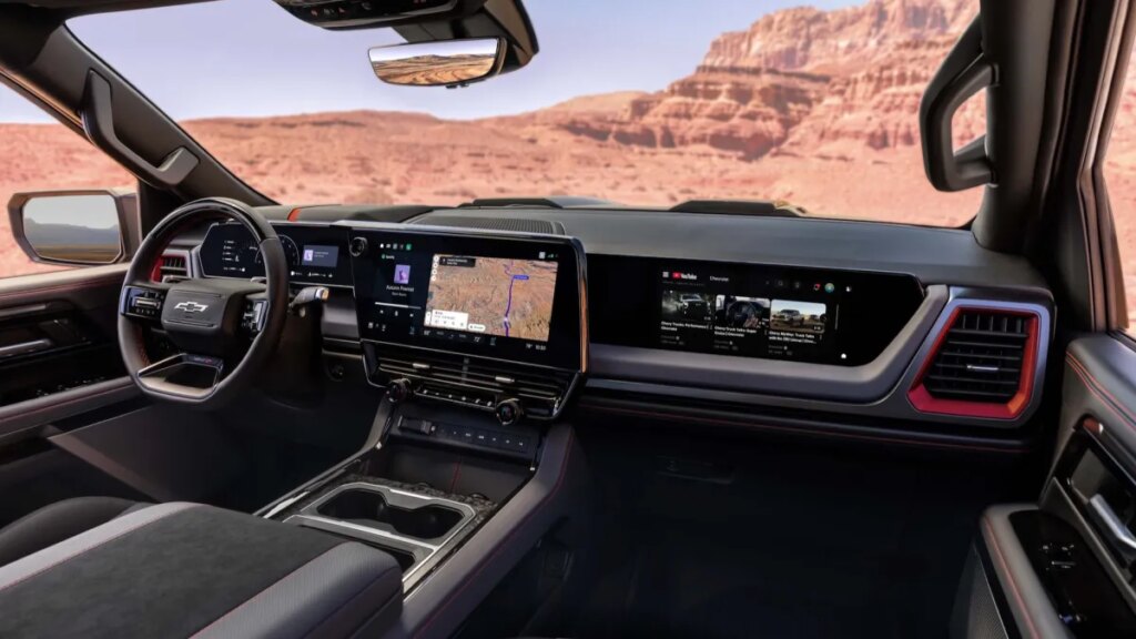 Big, Bad Chevy Silverado ZR2 Off-Roader Has 60 Inches of Screens... For Some Reason