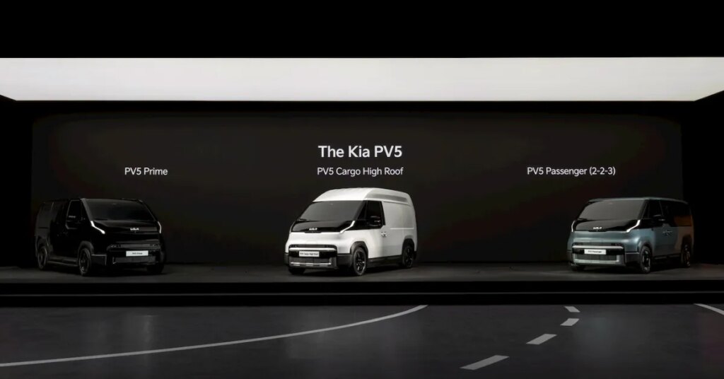Kia reveals three new PV5 electric vans [Images]