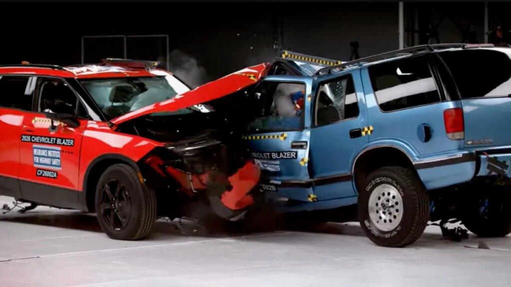 Old vs. New Chevy Blazer Crash Test Shows How Much Safety Has Improved Since the ’90s