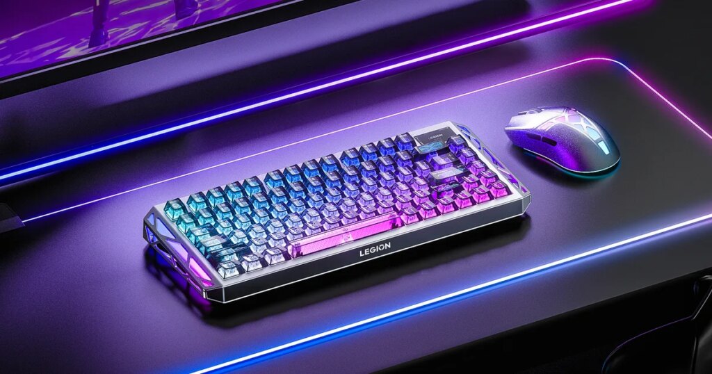 A metallic Hall effect keyboard and a 59g mouse are Lenovo’s latest upgrades for snazzy gaming setups