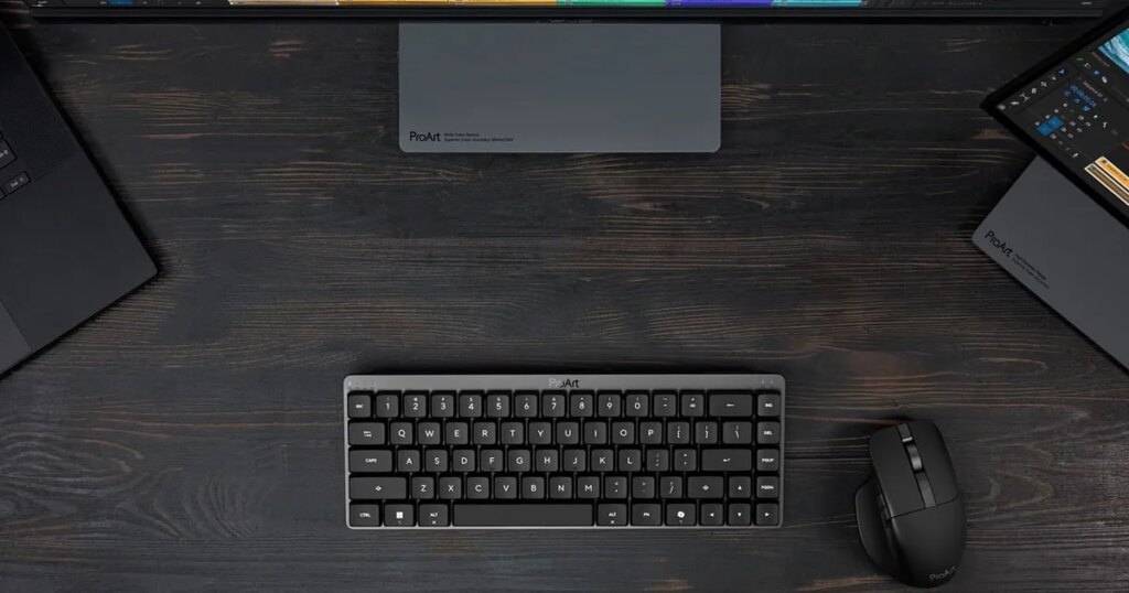 ASUS expands its ProArt lineup with a compact keyboard and a smart creator mouse