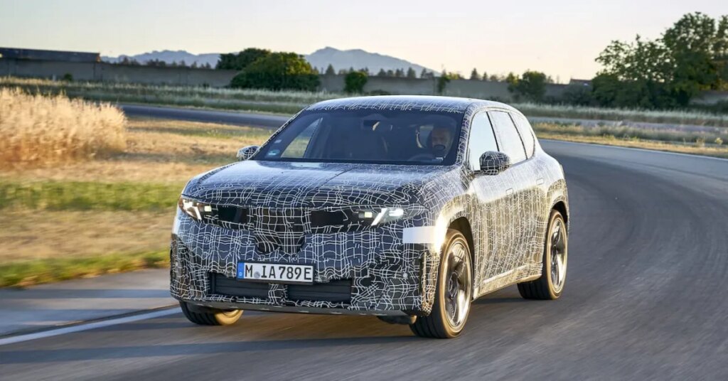 BMW iX4 EV spotted with a new look as its debut nears [Images]