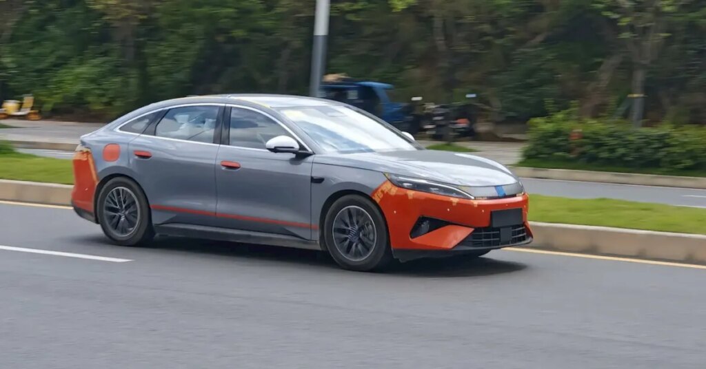 BYD Qin Max EV with Flash Charging spotted for the first time