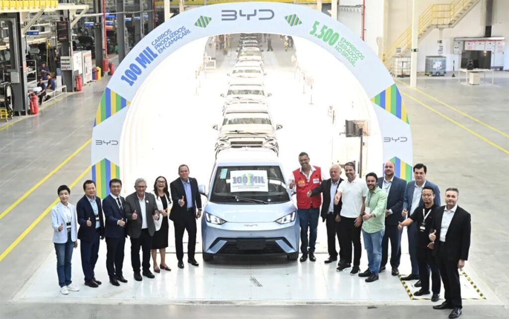BYD’s Brazil plant sees 100,000th NEV roll off line as workforce tops 5,500 BYD's Brazil plant celebrated reaching 100,000 locally produced NEVs.