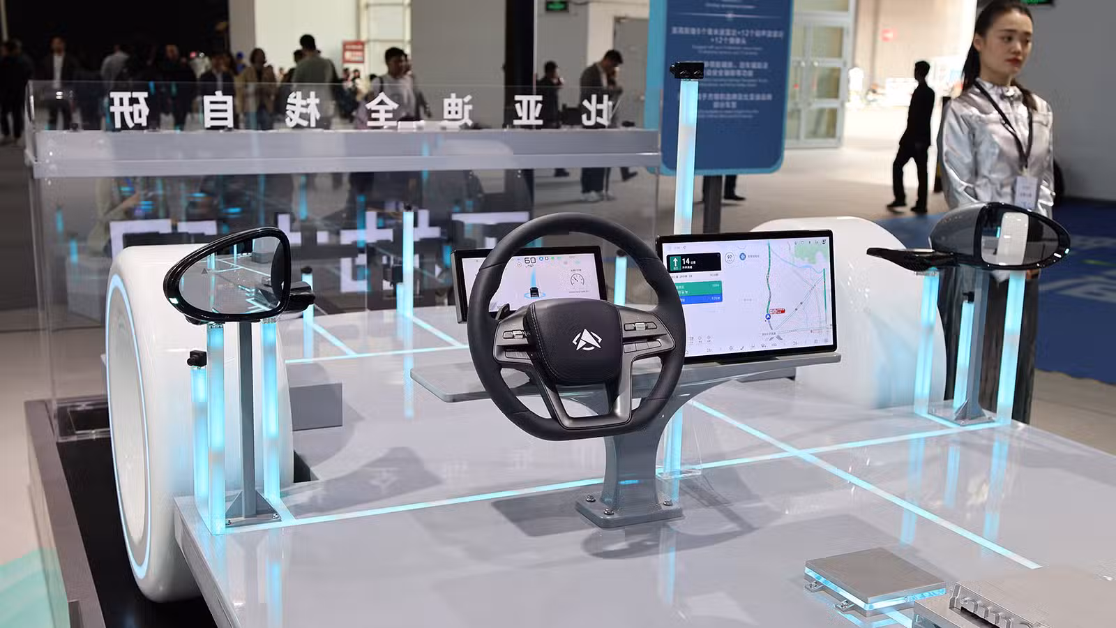 ByteDance said to weigh autonomous driving push as physical AI race heats up A BYD smart driving system showcased at the Beijing Auto Show in April 2026.