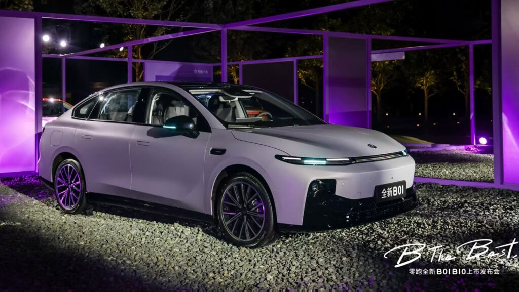Leapmotor's updated B01 electric sedan.