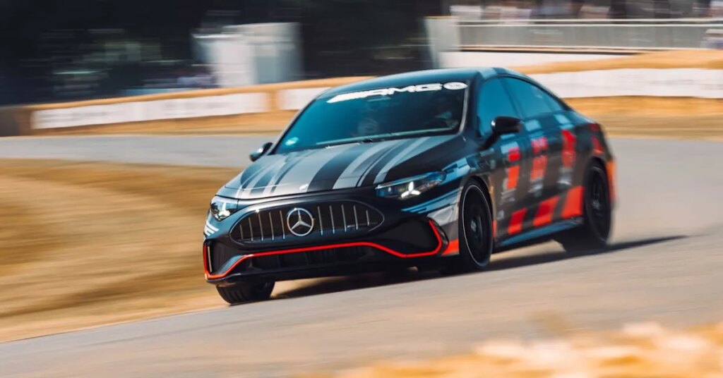 Mercedes AMG CLA 45 arrives in Goodwood with 680 hp and AWD