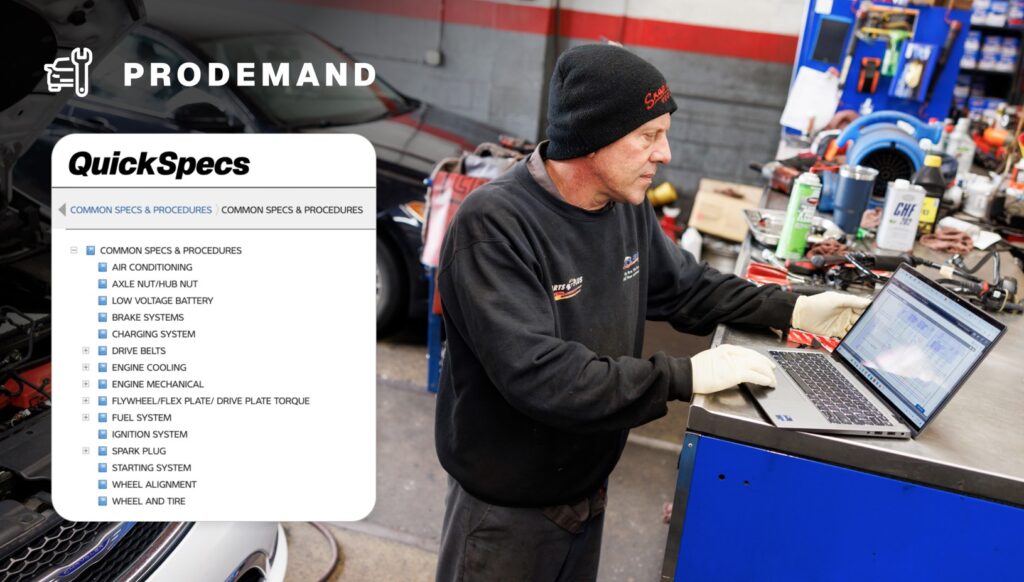 Mitchell 1 adds QuickSpecs feature to ProDemand  