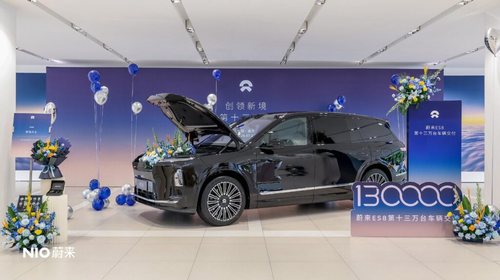 Nio completed the delivery of its 130,000th third-generation ES8 on July 22, 2026.