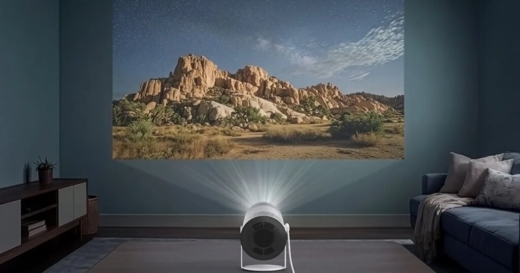 Samsung's Freestyle+ AI Smart Projector turns any wall into your next movie screen