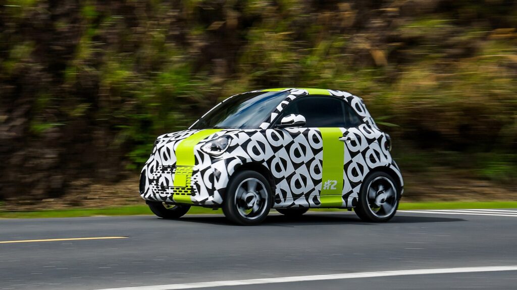 Smart #2 is undergoing global testing ahead of its world premiere at the Paris Motor Show in October.