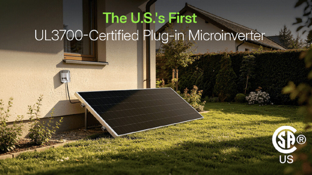 The First UL 3700-Compliant Plug-In Solar Microinverter Is Now Available In The US The First UL 3700-Compliant Plug-In Solar Microinverter Is Now Available In The US