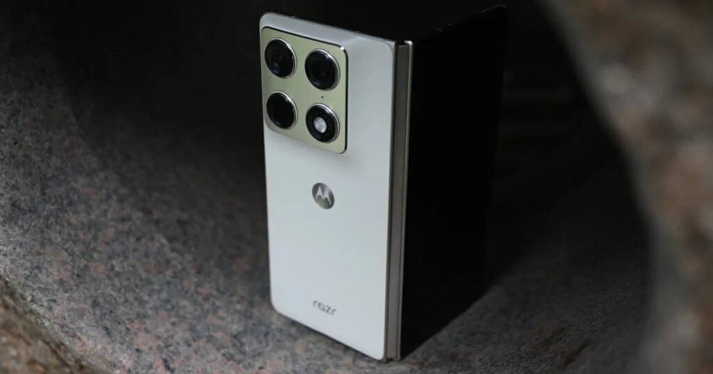 The Razr Fold now gets along better with iPhones thanks to AirDrop