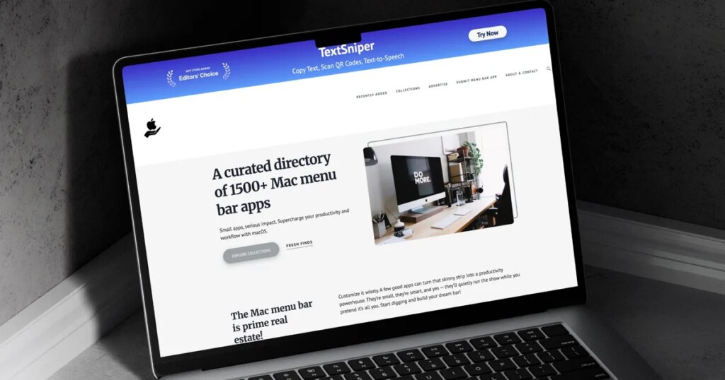 This website is a goldmine if you love Mac menu bar apps