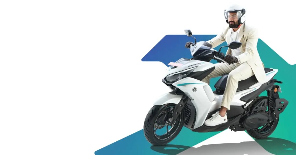 Yamaha launches sporty Aerox-E electric scooter with removable batteries