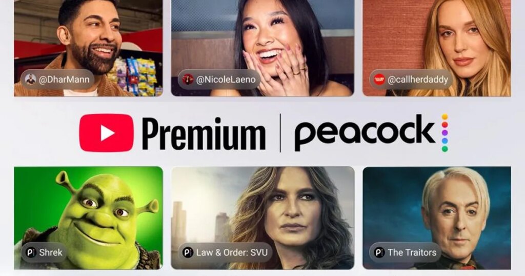 YouTube Premium is becoming a streaming bundle by adding Peacock