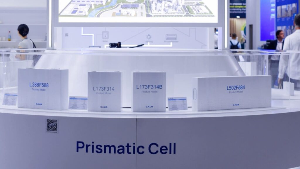CALB responds to ‘banana battery’ fallout with quality overhaul CALB's battery cell products showcased at an energy storage event in June 2026.