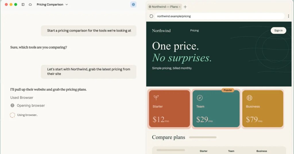 Claude Cowork gets its own browser that doesn’t touch your tabs, bookmarks, or saved passwords Claude Cowork gets its own browser that doesn't touch your tabs, bookmarks, or saved passwords