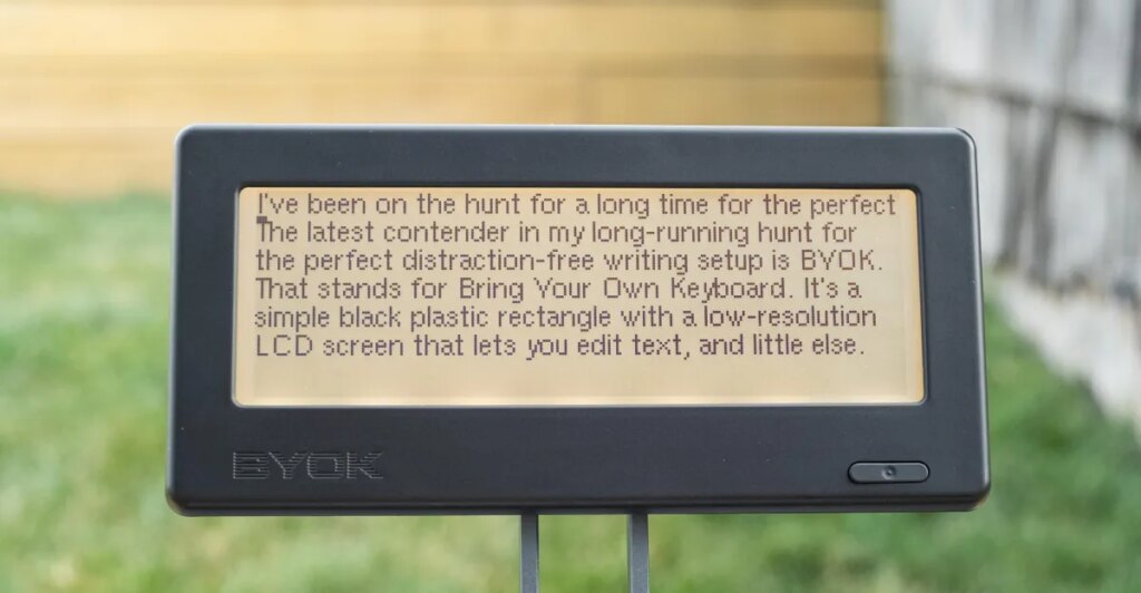 Distraction-free writing gadget BYOK is adding custom extensions Distraction-free writing gadget BYOK is adding custom extensions