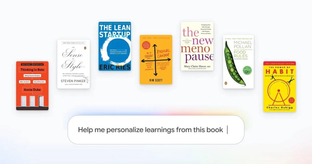 Gemini Notebook now lets you reference books and turn them into different formats