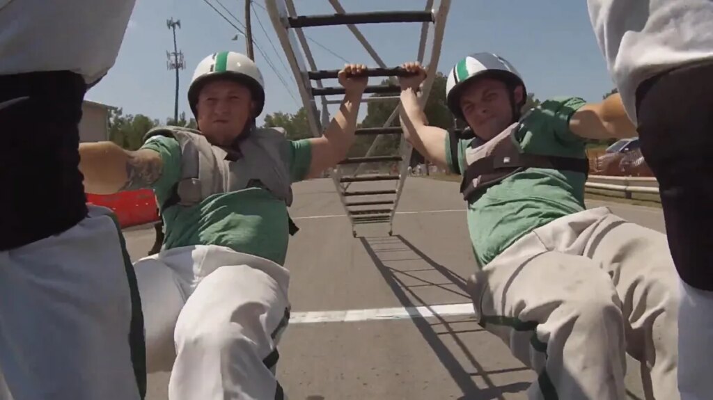 NY Firefighters Melded Drag Racing and Ladder Climbing Into One Ridiculous Sport