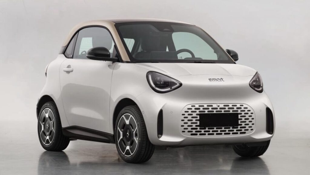 The front end of the Smart #2 as shown in an MIIT regulatory catalog.