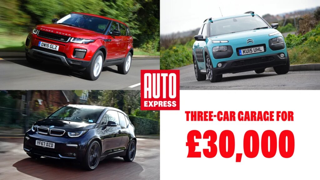 Three-car garage: used Range Rover Evoque, BMW i3 and Citroen C4 Cactus for £30k