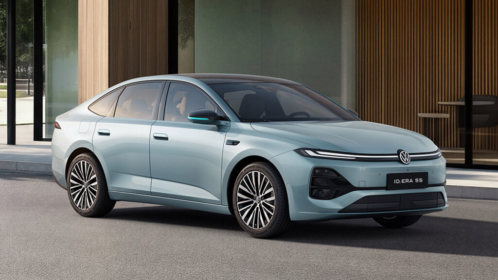 VW’s first sedan with urban NOA, ID. ERA 5S, opens pre-sales in China from about $17,100 Volkswagen ID. ERA 5S shown from the front three-quarter view.