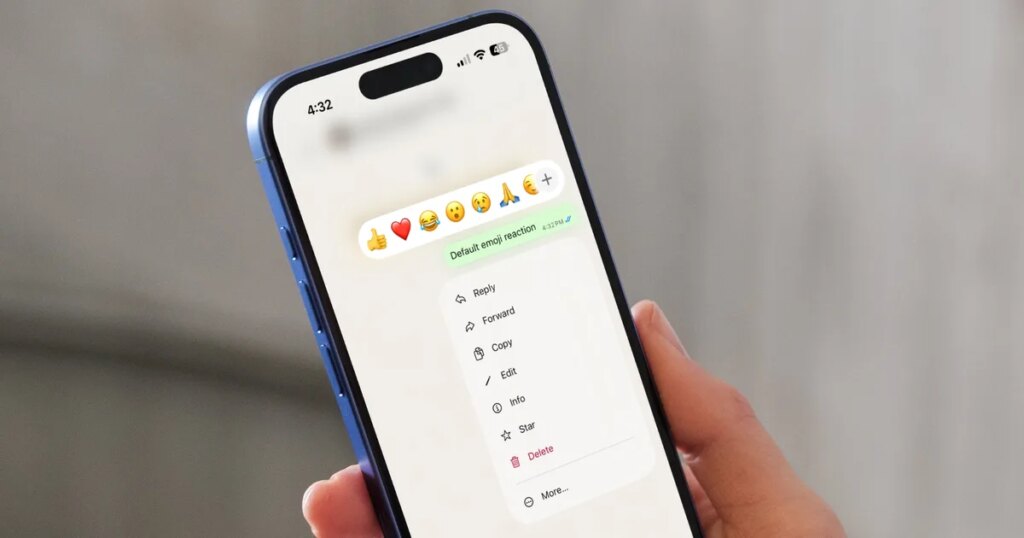 WhatsApp will finally let you react with the emoji you actually want, but there’s a catch WhatsApp will finally let you react with the emoji you actually want, but there’s a catch