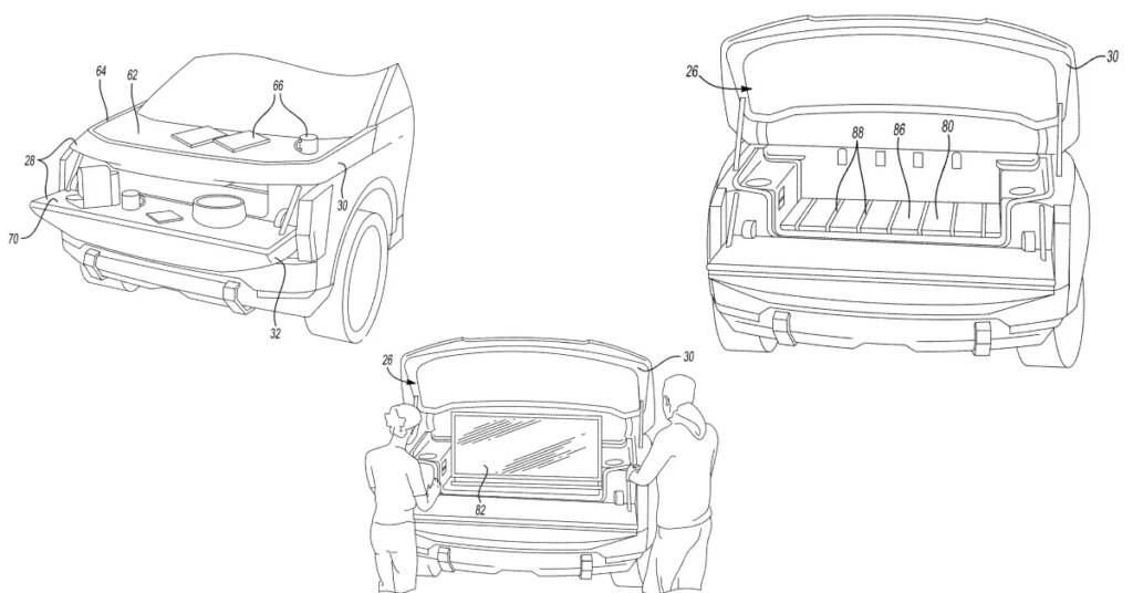Ford Fathom may have a front tailgate you can put a TV in, per patent images