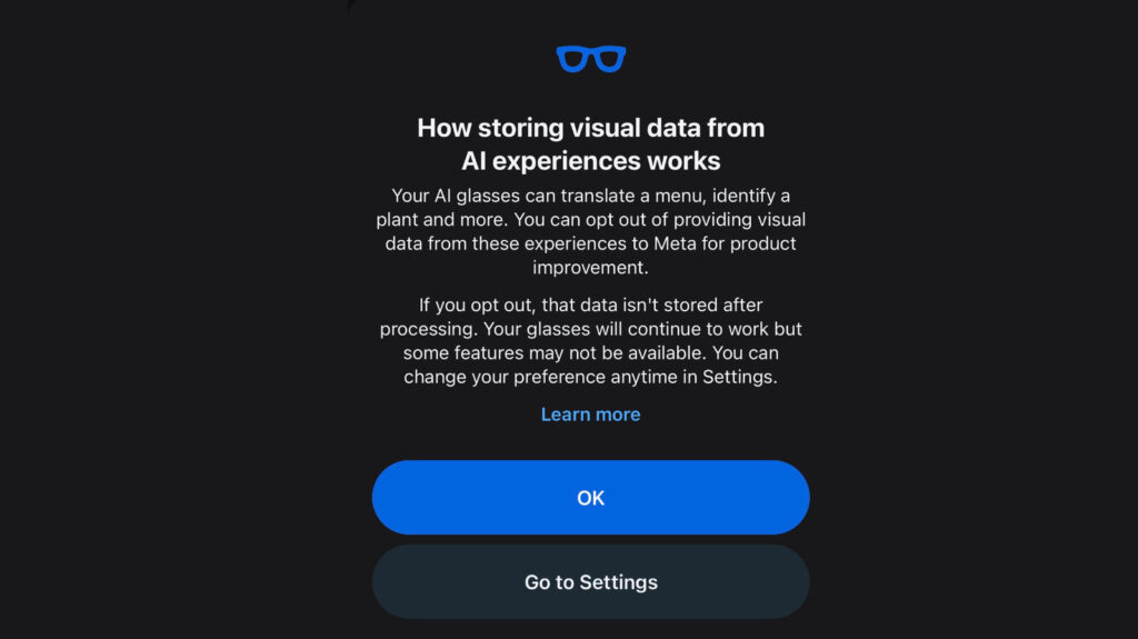 How To Stop Meta Training Its AI Models On Your Smart Glasses' Visual Data