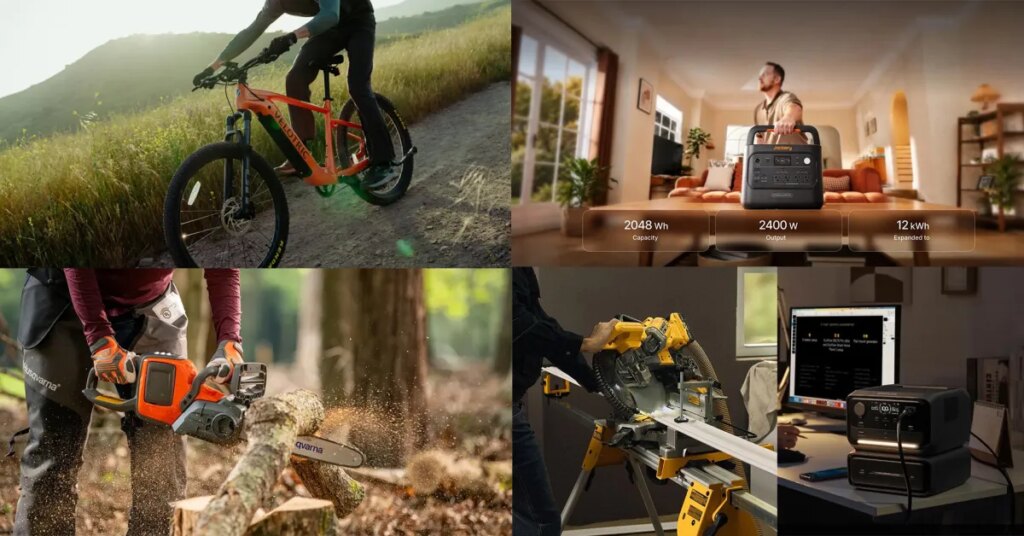 Velotric Summit 1 multi-terrain e-bike $300 off, Jackery 2,048Wh HomePower V2 400W solar bundle, rare Husqvarna deal, more