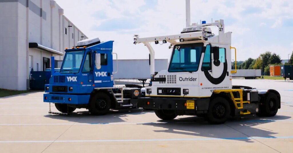Autonomous Orange: YMX adds self-driving tech to its electric yard trucks Autonomous Orange: YMX adds self-driving tech to its electric yard trucks