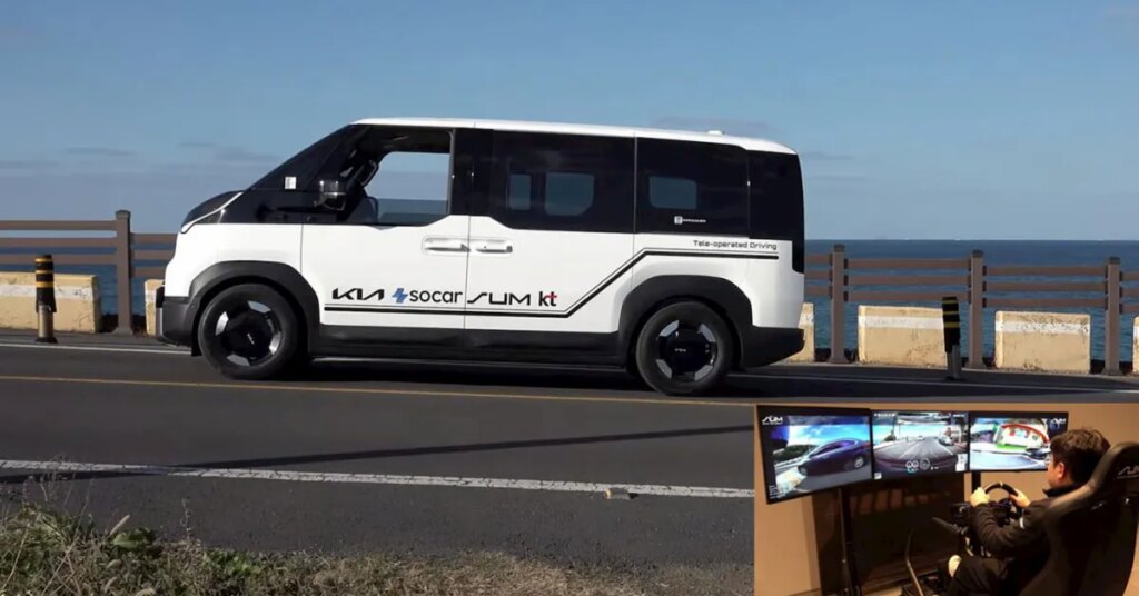 Kia launches first remote driving car-sharing service with the PV5